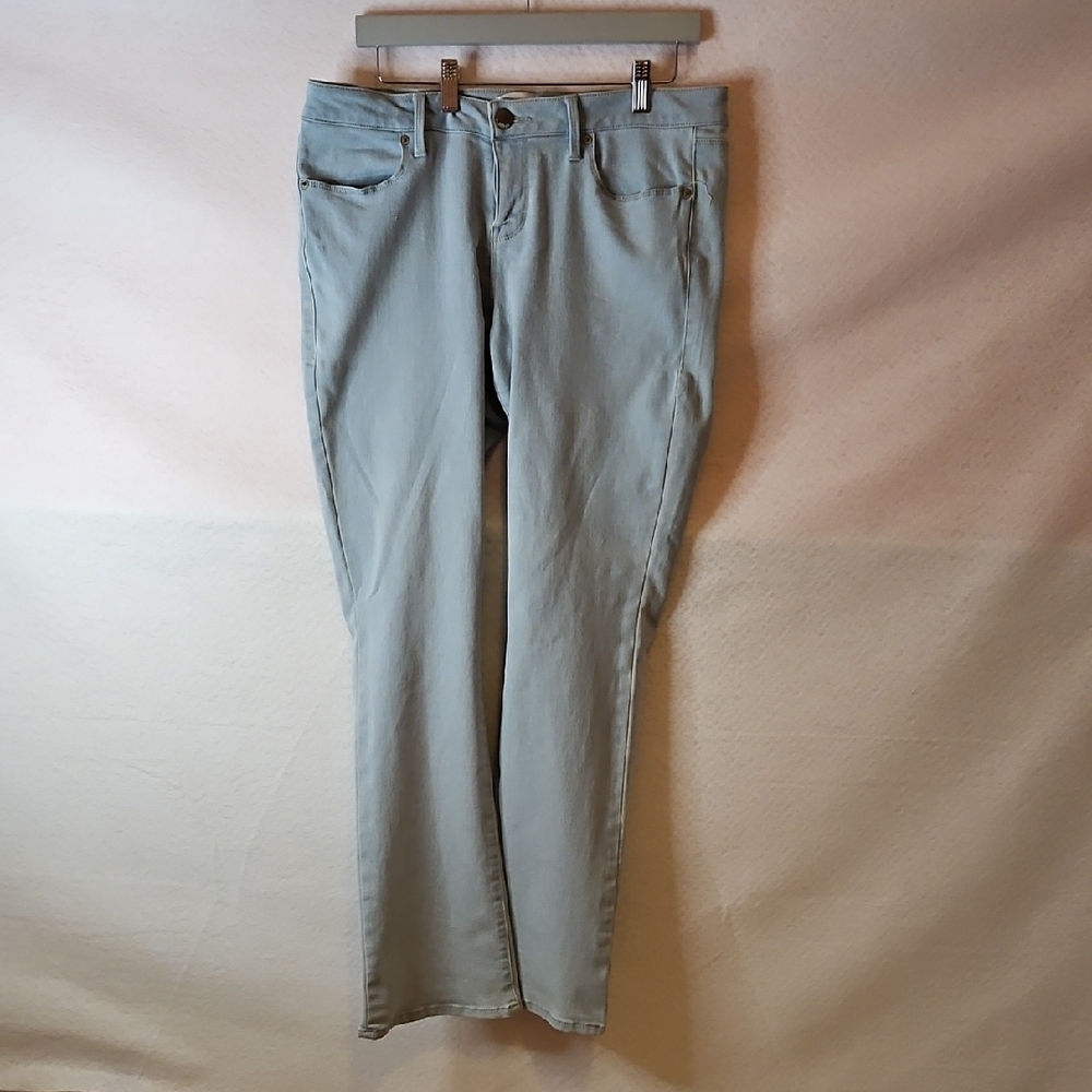 Light Blue Wide-Leg Low-rise Jeans